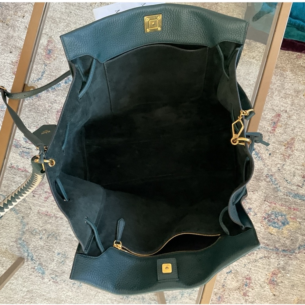 Iris Mulberry Green & Chalk Heavy Grain Purse - Picture 6 of 8